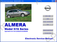 Nissan Almera N16 Series Service and Repair Manual