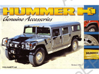 Hummer H1 & Hummer H2 original accessories catalogue.