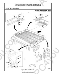 Hummer H1 1997-1998 electronic spare parts catalogue, repair manual, wiring diagrams