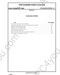 Hummer H1 1999-2000 electronic spare parts catalogue, repair manual, wiring diagrams