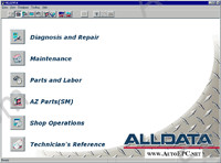 ALLDATA 10.10 General Motors cars repair manuals, service manuals, electrical wiring diagrams, maintenance, diagnostic trouble codes DTC, technical service bulletins, specifications, dystem diagnosis, general troubleshooting, parts and labour, presented all models General Motors cars, light trucks 1983-2009