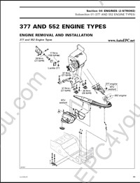 Bombardier Ski-Doo consist :SHOP MANUAL, OPERATOR'S GUIDE, SPECIFICATION BOOKLET, RACING HANDBOOK, FLAT RATE TIME SCHEDULE