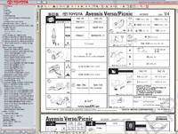 Toyota Avensis Verso / Picnic Service Manul 05/2001-->08/2005), repair manual, service manual, workshop manual, maintenance, electrical wiring diagrams, body repair manual Toyota Avensis Verso/Picnic