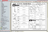 Toyota Corolla Verso 2004-2009 Service Manual (02/2004-->01/2009, service manual Toyota Corolla Verso, maintenance, electrical wiring diagram, body repair manual Toyota