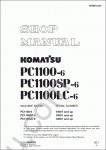 Komatsu Hydraulic Excavator PC1100-6 Service manual for Komatsu hydraulic excavator PC1100-6, PC1100SP-6, PC1100LC-6, serial 10001 and up