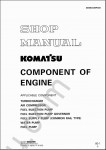 Komatsu Components of Komatsu Engine Components of Komatsu Engine - Turbocharger, Air Compressor, Fuel Injector Pump, Fuel Injector Pump Governor, Fuel Supply Pump, Water Pump, Fuel Pump.