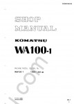 Komatsu Wheel Loader WA100-1 Repair manual, shop manual for Komatsu Wheel Loader WA100-1