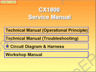 Hitachi Hydraulic Crawler Cranes Service Manual service manual, wiring diagram, circuit diagram & harness for Hitachi crawler cranes CX series