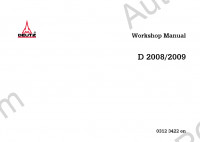 Deutz D2008 / 2009 Engine Workshop Manual workshop service manual Deutz engine D2008, D2009