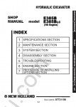 New Holland E385B / E385BLC (HS Engine) Workshop Service Manual workshop service manual for New Holland E385B / E385BLC (HS Engine), electrical wiring diagram, hydraulic diagram, operator's & maintenance manual, parts manual