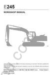 New Holland E245 Crawler Excavator Service Manual workshop service manual New Holland E245, wiring diagram, hydraulic diagram