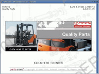 Toyota BT Forklift Parts Arena Toyota Industrial Equipment partsarena spare parts catalog for Toyota forklift trucks (engine), fork lift trucks (electric reach), toyota forklift trucks (electric), shovel loaders, sweeper, towing tractors