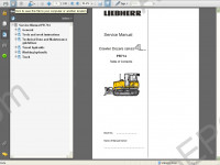 Liebherr PR 714 Litronic Crawler Dozer Service Manual workshop service manual Liebherr PR 714 Litronic, electrical wiring diagram, hydraulic diagram, operator's manual crawler dozers