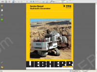 Liebherr R 996 Litronic Excavator Service Manual workshop service manual Liebherr R996 Litronic excavator, electrical wiring diagram, hydraulic diagram, operator's manual