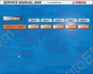 Yamaha YZF-R6 Service Repair Manual, Electrical Wiring Diagrams, 2008 Model Year