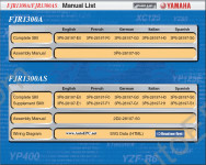 Dealer Service and Repair Manual for Yamaha Motocycle XVS1100A, FJR1300A, FJR1300AS, XVS1300A, MT-01, XV1900AXVS1100A, FJR1300A, FJR1300AS, XVS1300A, MT-01, XV1900A