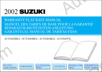 Suzuki Flate Rate, dealer labor times, presented all models cars Suzuki