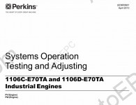 Perkins Engine 1106A Workshop Manual, Disassemly and Assembly, Schematics, Testing and Ajustment, Troubleshoting, Operation and Maintenance Manual Perkins 1106A Industrial Engine