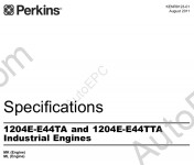 Perkins Engine 1204E Workshop service manual for Perkins diesel engine 1204E