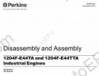 Perkins Engine 1204F Workshop service manual for Perkins diesel engine 1204F
