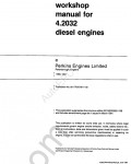 Perkins Engine 4.192-4.203 Perkins Service Manual 4.192-4.203