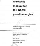 Perkins Engine 4.192-4.203 Perkins Service Manual 4.192-4.203