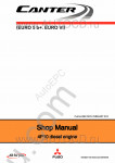FUSO Canter (EURO 5 b+. EURO VI) FEA, FEB, FEC, FGB, Engines 4P10T2, 4P10T4, 4P10T6 - For Europe 2015 service manual for FUSO Canter FEA, FEB, FEC, FGB (EURO 5 b+. EURO VI), 4P10T2, 4P10T4, 4P10T6 Engine