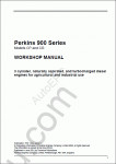 Perkins Engine 900 Series workshop manual for Perkins Engine, Models CP and CR. Issue 4