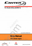 FUSO Canter (EURO 3) FEB, FEC, Engine 4P10T4, For South Africa service manual for FUSO Canter FEB, FEC (EURO 3), Engine 4P10T4, For South Africa