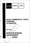 Isuzu NPR Diesel and F Series 2000-2003 Workshop manual ISUZU F Series, diagnostics, bodywork and other repair information for ISUZU F series 2000-2003 MY