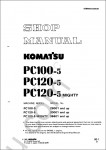 Komatsu Hydraulic Excavator PC100-5, PC120-5 Komatsu Hydraulic Excavator Shop Manual and Operation Manual - Komatsu Hydraulic Excavator PC100-5, PC120-5