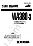 Komatsu Wheel Loader WA380-3 Shop Manual for Komatsu Wheel Loader WA380-3, PDF