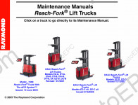 Raymond Maintenance Manual Reach-Fork Lift Trucks Workshop Service Manual for Raymond Reach-Fork Lift Trucks