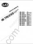 Nissan UD Trucks 1999-2004 1999-2004, Service Manual for UD Trucks 4x2 forward control.