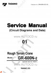 Tadano Rough Terrain Crane GR-600N-2 - Service Manual workshop service manuals for Tadano Rough Terrain Crane GR-600N-2