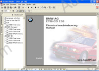 BMW E36 ETM electrical troubleshooting manual, electrical wiring diagrams, pin assignments, component locations, connector views BMW E36 (E36 1998-1999, E36/5 Compact 1998-2000 + 2000 RHD, E36/7 Z3 1998-2002 + 2000-2001 RHD)