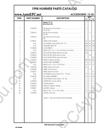 Hummer H1 2001 electronic spare parts catalogue, repair manual, wiring diagrams