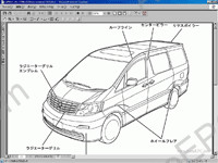 Toyota Alphard G, V repair manual, service manual Toyota Alphard G, V , wiring diagrams, components location, body repair manual Toyota
