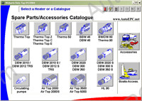 Webasto Data Top original spare parts catalogue, workshop manuals, service manuals, technical data, mounting suggestions, installation instructions, accessories