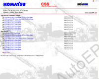 Komatsu Hydraulic Cranes & Komatsu Motor Graders (Galion - Dresser) Service Manuals Repair Manuals, Service Manuals, Operation and Maintenance Manuals, Shop Manuals, Field Assembly Manuals, Komatsu Hydraulic Cranes & Komatsu Motor Graders, also aviable Komatsu Engines Repair Manuals