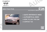 Infiniti FX35, FX45 S50  2003-2008, electronic service and repair manual, electrical wiring diagrams Infiniti FX35, FX45, body repair manual