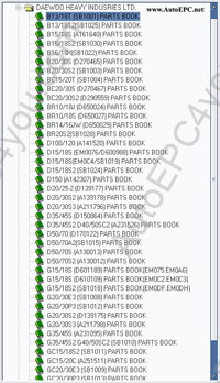 Daewoo ForkLift electronic spare parts catalogue