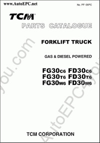 TCM Forklift spare parts catalogue TCM Forklift, presented TCM Forklift Trucks Series FD10-FD100, FG10-FG50, FHG35N9, FHG36N9, FHD35N9, FHD36N9, PDF
