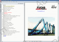 Fuchs Terex spare parts catalogue, parts and operator manuals, service information, electrical, hydraulic schematics Fuchs Terex