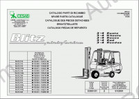Cesab Forklifts spare parts catalog Cesab Forklift BLITZ, MAK, DRAGO