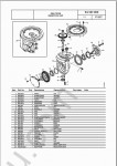 Pimespo Forklift spare parts catalog, parts book OM Pimespo electrical trucks, diesel, gas, warehouse equipment