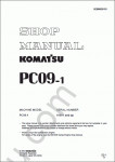 Komatsu Hydraulic Excavator PC09-1 shop manual, operation & maintenance manual Komatsu Hydraulic Excavator PC09-1