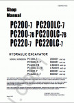Komatsu Hydraulic Excavator PC200-7, PC200LC-7, PC200-7B, PC200LC-7B, PC220-7, PC220LC-7 Service Manual for Komatsu Hydraulic Excavator PC200-7, PC200LC-7, PC200-7B, PC200LC-7B, PC220-7, PC220LC-7
