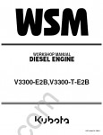 Kubota V3300 Diesel Engine Workshop service manual Kubota V3300-E2B, V3300-T-E2B diesel engine, maintenance