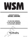Kubota V2203M-E3B Diesel Engine Service manual for KUBOTA V2203M-E3B, 03-M-E3B SERIES, 03-M-DI-E3B SERIES, 03-M-E3BG SERIES Diesel Engines